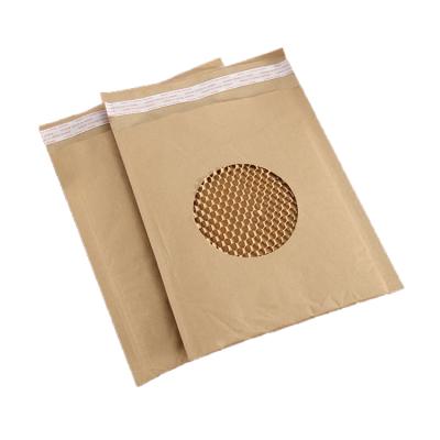 China Hysen Biodegradable / Convenient Free Sample Self Adhesive Anti-Static Storage Bag For Express Service Packaging Honeycomb Padded Paper Mailer for sale