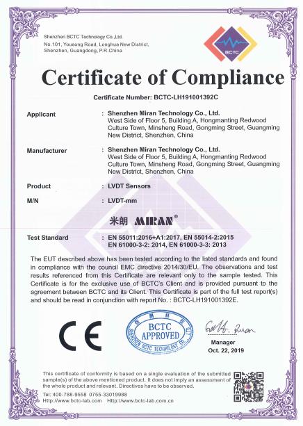 CE - Zaoyang City Milang Science & Technology Co., Ltd.