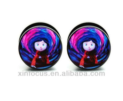 China Coraline Acrylic Ear Plug Measurements Ear Plugs Jewelry for sale