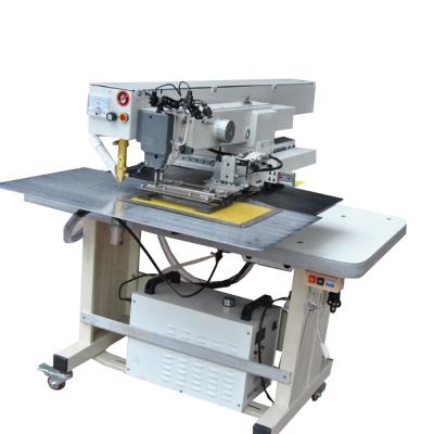 China Garment Shops Automatic Pocket Laser Cutting Automated Industrial Package Welting Sewing Machine for sale