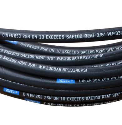 China EN Heavy Duty Steel Braided High Pressure Hydraulic Rubber Fuel Oil Hose SAE 100R1AT DIN Hydraulic Hose YUKEN 601 for sale