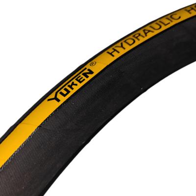 China YUKEN Hot Selling 602 Oil Braid Yarn Heavy Duty Hydraulic Rubber Oil Hose Heavy Duty Synthetic Rubber Hydraulic Hose for sale