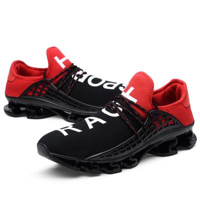 China Fashion Trend Couple Mesh Flying Weave Blade Warrior The Big Sports Sneakers Running Shoes for sale