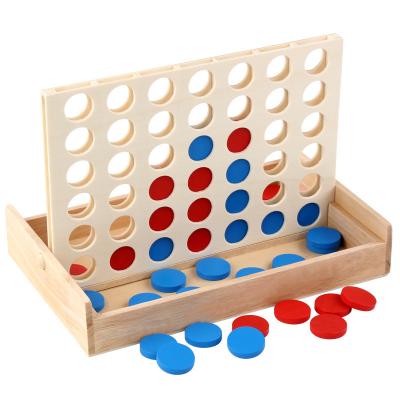 China OUTDOOR CUSTOM WOODEN MINI CONNECT 4 IN ROW CHESS EDUCATIONAL TOYS FOR KIDS 2023 TOYS for sale