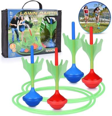 China OUTDOOR BUYER'S CHOICE CUSTOM COLOR LAWN DARTS RED IN NIGHT KIDS TOYS 2023 for sale