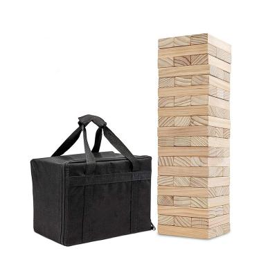 China BEER BUYER'S CHOICE OUTSIDE WOODEN TUMBLE TOWER construction toy STACKING BLOCKS FOR ADULTS for sale