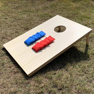 China PREMIUM OUTDOOR PLAIN GIANT DESIGN NATURAL WOODEN BOARD GAME SET CORNHOLE BOARD TOWING PEARLAUGHTER PREMIUM OUTDOOR WOODEN KIDS TOYS 2023 for sale