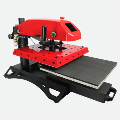 China Garment Shops 16x24 Drawer Pull Out Transfer Press 40X60 Heat Press Pneumatic Thermal Transfer Machine for sale