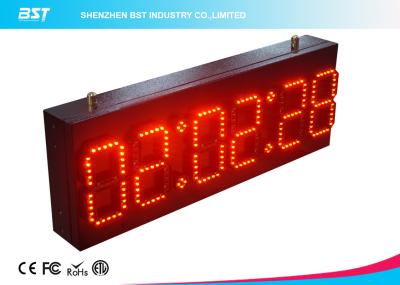 China Ultra Thin Wall Digital Led Clock Display / Red Led Wall Clock for sale