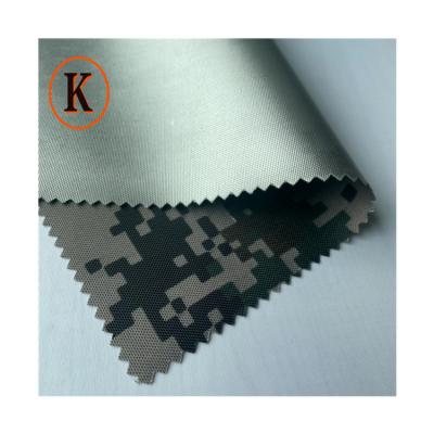 China Manufacturer Wholesale Silver Plated Military 600D Camouflage Raincoat Printed Waterproof Sunscreen Polyester Fabric for sale