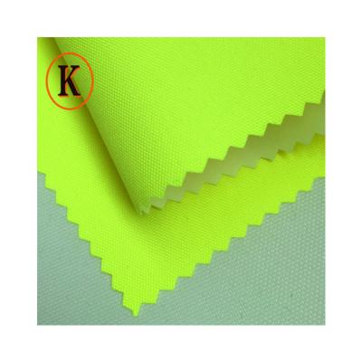 China Waterproof factory produces cheap fluorescent waterproof coated 210D Oxford fabric, which is suitable for tents/backpacks/raincoats for sale