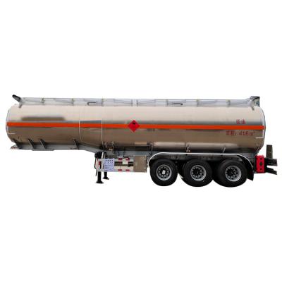 China Truck Tri Axles Petrol Trailer Oil Tanker Fuel Tanker Semi Trailer 42000 Liters Aluminum Gasoline Transport For Sale for sale