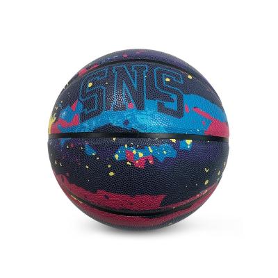 China Collection Over All UV Printing Official Leather Basketball Size And Weight For Gift Size 6 for sale