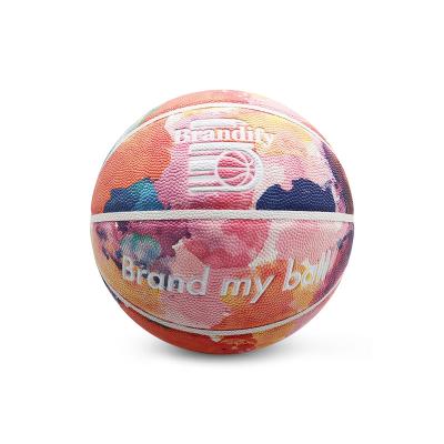 China Wholesale Global Practice Link Dye Pattern Printing Custom Basketball Ball Cheap Price for sale