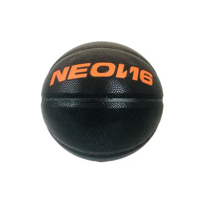 China Custom Collection Digital Printing Size 7 Sports Logo Basketball Ball Black Wholesale Training for sale