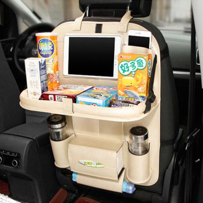 China Backseat Car Organizer Storage Bag Car Seat Hanging Bag Car Charging Back Storage Bag Belt Folding Holder Car Organizer for sale