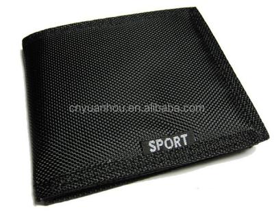 China Fashion Nylon Mens Sport Wallet Nylon Black for sale