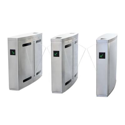 China 304 stainless steel electronic access turnstyle rfid flap barrier turnstile, turnstile gate, glass gate for sale