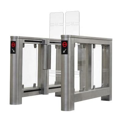 China Thickness 1.5mm Thickness 1.5mm Security Access Control 304 Stainless Automatic Door Swing Turnstile High Glass Door Stainless Steel SUS304 for sale