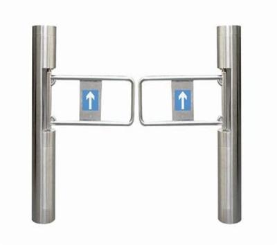 China automatic swing gate, supermarket turnstile gate, electric swing turnstile barrier gate 168*168*1000mm for sale