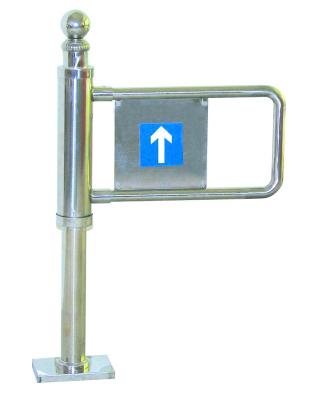 China 304 Stainless Steel Manual Barrier Turnstile Automatic Supermarket Entrance Gate for sale