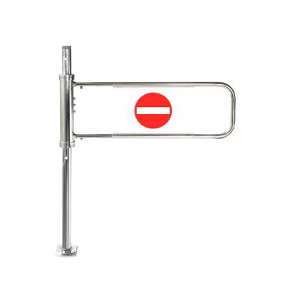 China 304 Stainless Steel Single Supermarket Direction Entrance Swing Gate Turnstile Gate for sale