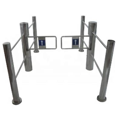 China Access Control 304 Stainless Steel Entrance Door Supermarket Security Control Swing Barrier Gate 168*168*1000mm for sale