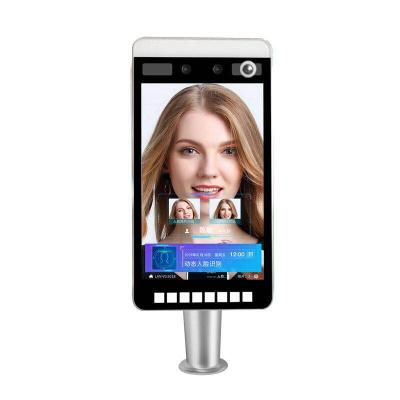 China face recognition door access system. access control face recognition swing door.time attendance face recognition 8 inch for sale