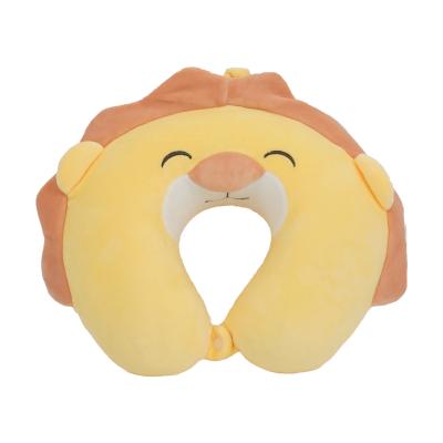 China Wholesale Plush Toys/Gifts Lion Pattern Memory Foam Twist Neck Pillow Cushion For Sleeping On Airplane for sale