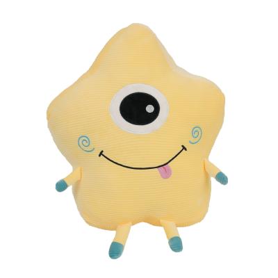 China Toys / Gifts Wholesale Custom Plush Sky Pillows Soft Stuffed Sleeping Smile Star Cushion Pad For Kids for sale