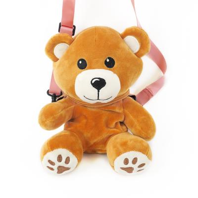 China Custom Cute Toys / Gifts China Factory Bear Bottle Shape Mini Candy Plush Bag for sale