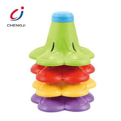 China Bath Toy Children Stacking Cup Funny Shower Time Play Water Beach Set Baby Bathtub Toys for sale