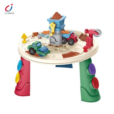 China 2021 Latest Toys For Kids Play Dough Table , DIY Indoor Kids Funny Dough Toy Table For Children CJ-1642704 for sale