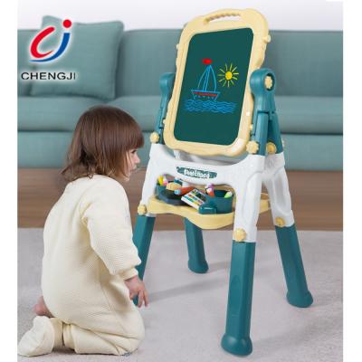 China Children's plastic educational toys painting, learning color magic writing double side drawing board for sale