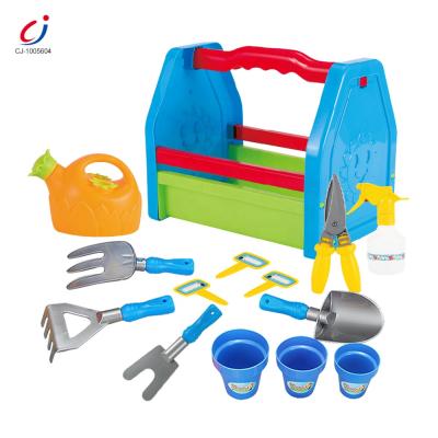 China Garden Tool Toys Toddlers 14pcs Kindergarten Factory Toy Kindergarten Tool Kit Educational Plastic Colorful Toy for sale