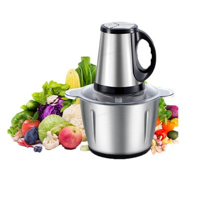 China High Efficiency Stainless Steel Food Chopper Processor Onion Salad Vegetable Mini Mixer Cutter Profession 3L and Quick Mixer for sale