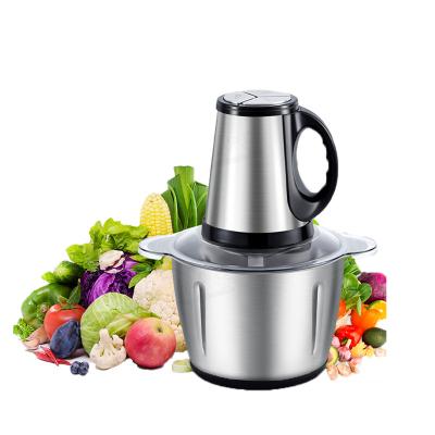 China High Efficiency Food Processor Vegetable Chopper Blade Mini Glass Cordless 1500W 3L Electric Meat Makers With Stainless Steel Blades for sale