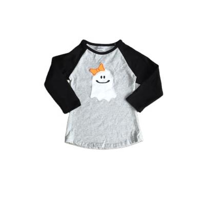 China Casual Babies Fall Winter Halloween Cute Ghost Brother Sister Halloween Walking Raglan Shirt for sale