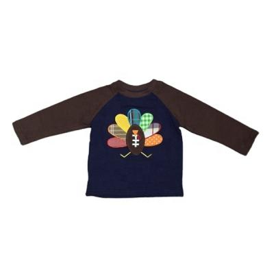 China Kids Thanksgiving Boy Boutique Casual Clothes T Shirts Top Raglans Turkey for sale