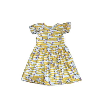 China Casual Babies Summer Back To School Pencil Knee Length Dress for sale