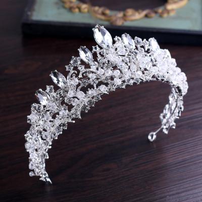 China Luxury High Quality Adult Wedding Hair Crystal Bling Bridal Tiara Bridal Accessories for sale