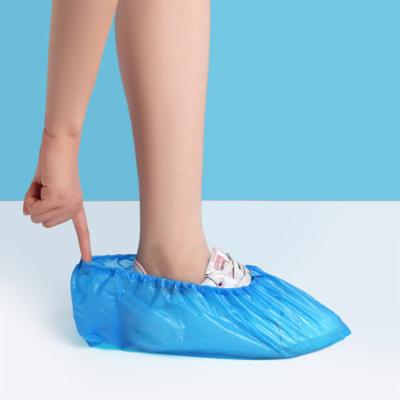 China Aeofa CPE 2.5g-4.5g Machine Made Cheap Elastic Foot Cover Disposable Plastic for sale