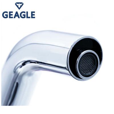 China Geagle Electric Water Faucets Induction Bathroom Sensor Saving Faucet for sale