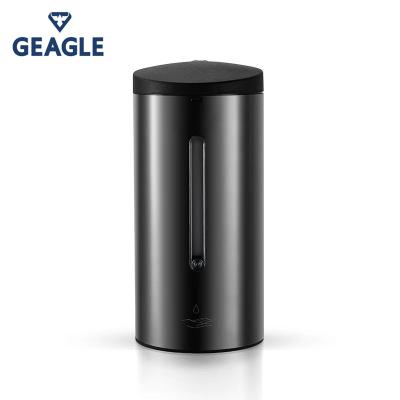 China Black Metal Material Satin S.S. Wall Mounted Liquid Soap Dispenser for sale