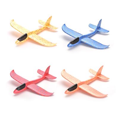 China Fuuny Kids DIY Outdoor Sport Toy 48cm Flying Toy Aircraft Model Hand Glider Launch Plane for sale