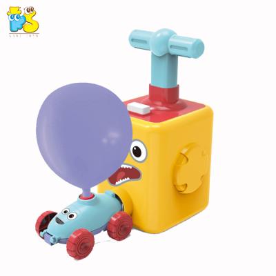 China 2020 toy 2020 children's toys cartoon balloon vehicle diy balloon launcher power balloon car educational inertia toy for sale