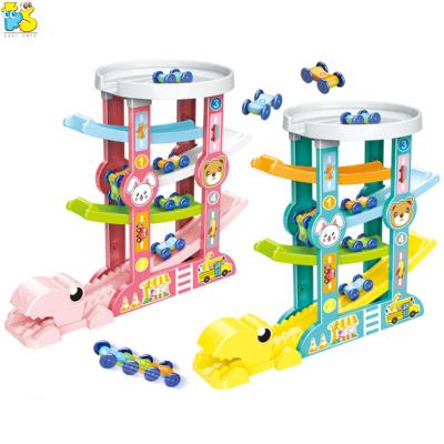 China Early Educational Funny Slot Game Toy Kids DIY Assemble Track Toy Racing Car Track Sliding Toy for sale