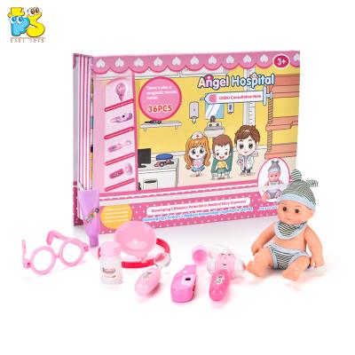 China DIY Pretend Play Kids Educational Magnetic Sticker Puzzle Toy Game Pretend Play Doctor Toy Set for sale