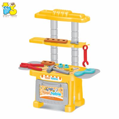 China DIY Pretend To Play Toys 21pcs Preschool Educational DIY Tool Toy Set Simulating Role Play Construction Tool Table For Baby Study for sale