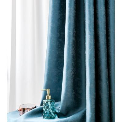 China Second-generation baroque high-precision blackout jacquard silk chandelier drape high-grade blackout curtain fabric for sale